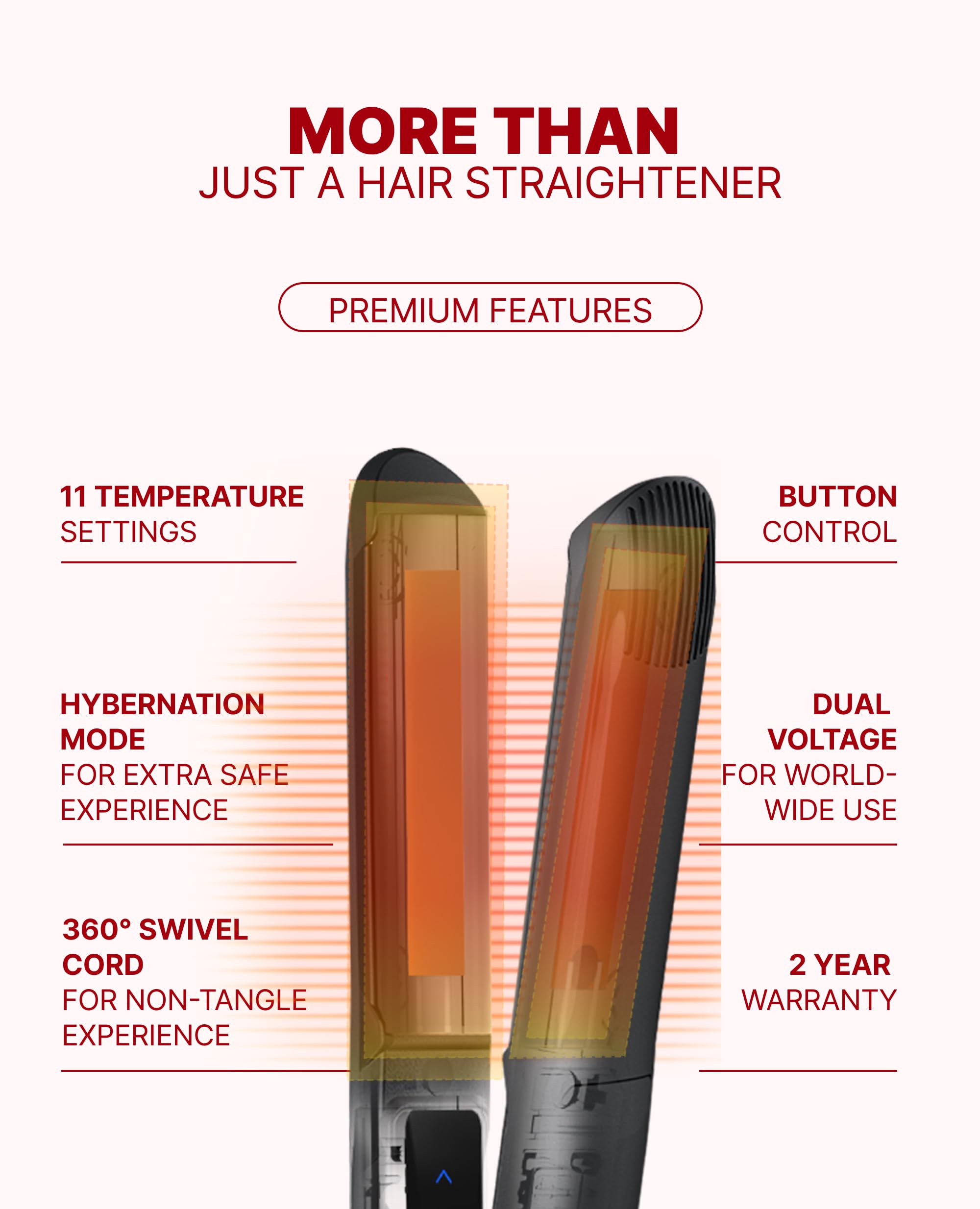 Glampalm Hair Straightener - 1